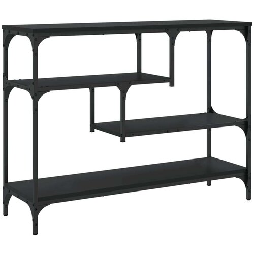  Konzolni stol crni 100 x 30 x 75 cm od konstruiranog drva Slike