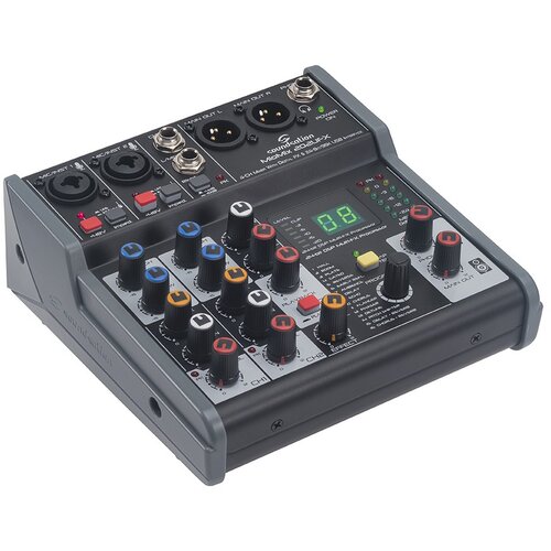 Soundsation 4-kanalni profesionalni mikser MIOMIX 202UFX, 16.6x16.5x6.6cm, Sivi Cene