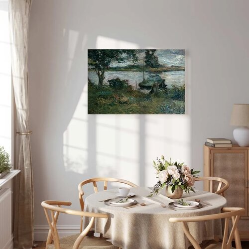  Slika - Paul Gauguin &amp;ndash; Flu&amp;szlig;ufer 60x40 Akustična Slike