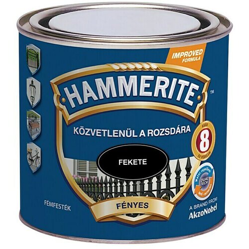 HAMMERITE Lak u boji Smooth (Crna, 250 ml, Sjaj) Cijene