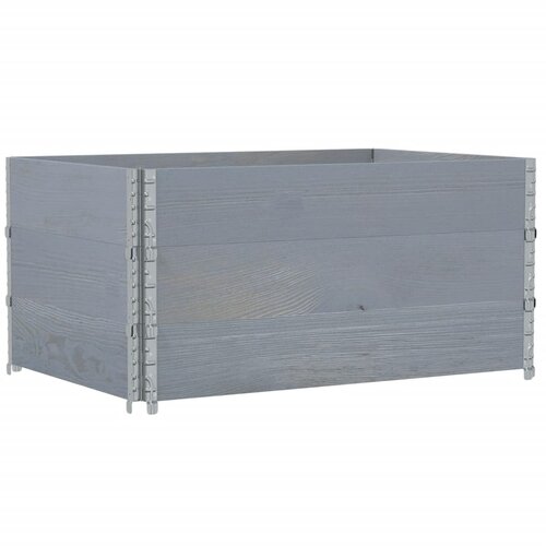  Vrtni sadilica siva 120 x 80 cm od masivne borovine Slike