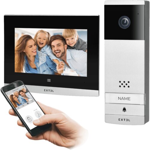 VIDEO interfon 7", bežični set, WiFi, Bijeli Cijene