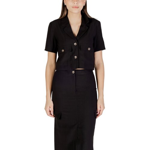 Jacqueline_de_yong Suknjiči Jdyluna S/S Cropped Blazer Tlr 15336233 Črna Slike