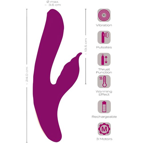 Javida 4u1 G-točka i klitoralni stimulans vibrator (kupina) Slike