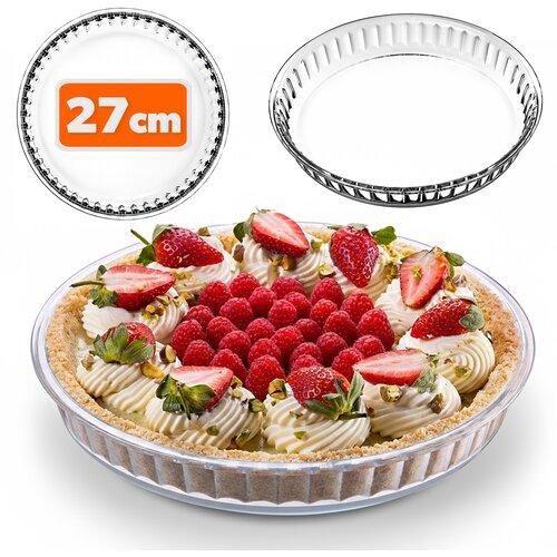 KADAX okrogel steklen pekač za pico, odporen proti pečici, 28 cm, (5000354183) Cene