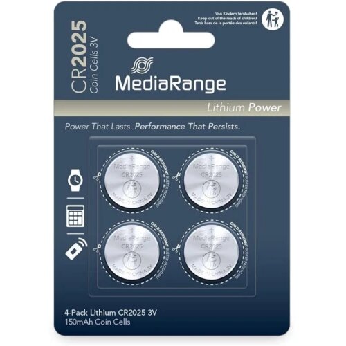  MediaRange Germany baterije CR2025 / 160mAh, 3V - pakovanje 1/4 Slike