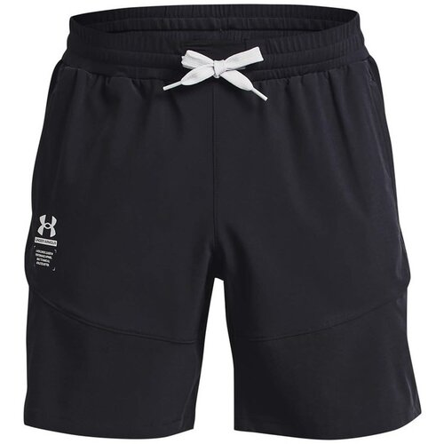 Under Armour Hlače Print Woven Črna Slike
