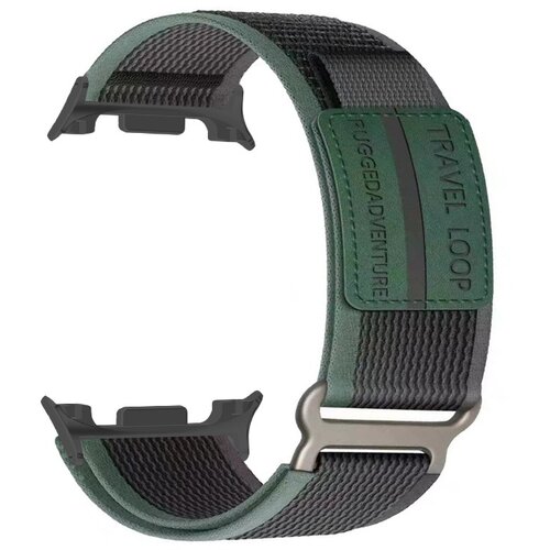 INF Združljiv s Samsung Watch 8: Zeleno-črn najlonski pa&scaron;ček z zaponko, (5000079473) Cene
