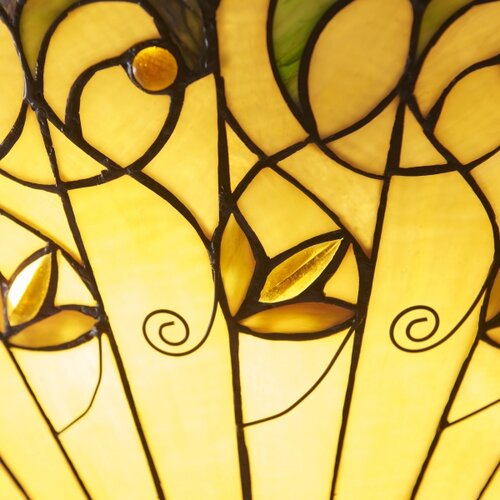 Endon 111881 - Luster na lancu Tiffany JAMELIA 3xE27/10W/230V prečnik 50 cm Slike