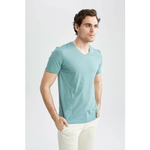 Defacto Slim Fit V Neck Short Sleeve T-Shirt Cene