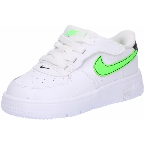 Nike Sportswear Superge 'Force 1 EasyOn' neonsko zelena / črna / bela