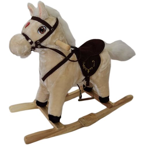 BABYLINE Plisani Konjic Klackalica Happy Pony Krem Cene