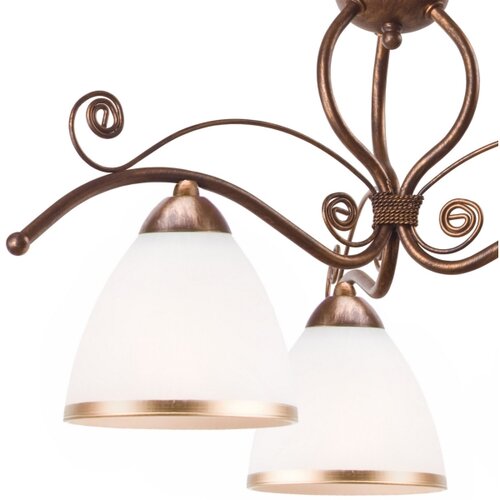 LAMKUR Luster na lancu RETRO II 3xE27/60W/230V bronzana patina Slike