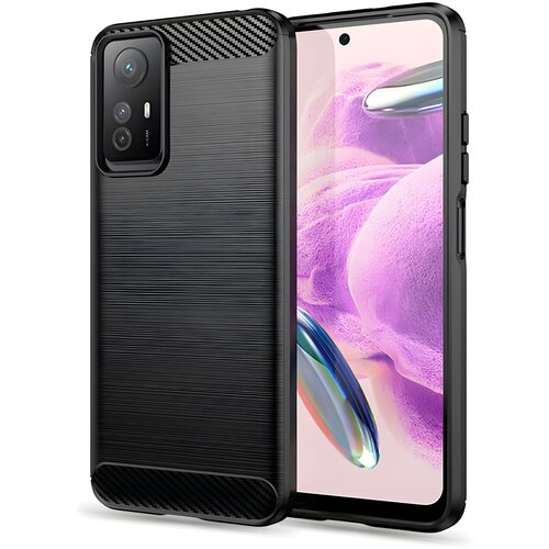 Techsuit Ohišje Carbon Shield TPU za Xiaomi Redmi Note 12S - Črna Cene