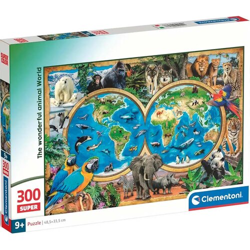 Clementoni Prekrasan svijet životinja 300-dijelni Super puzzle - Cene