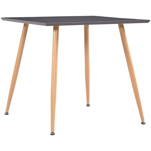  Blagovaonski stol sivi i boja hrasta 80 5 x 80 5 x 73 cm MDF - siva i boja hrasta 1 Slike