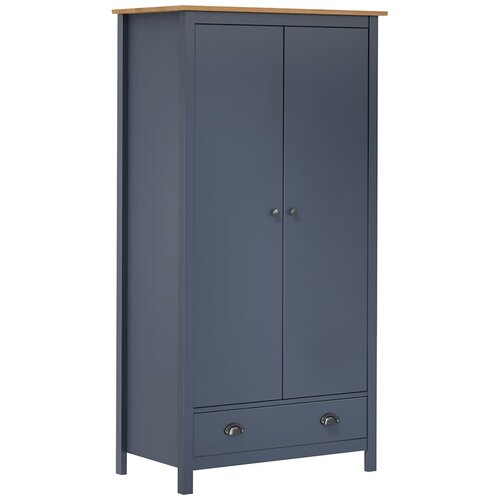  Dvokrilni ormar Hill sivi 89 x 50 x 170 cm od masivne borovine Cene
