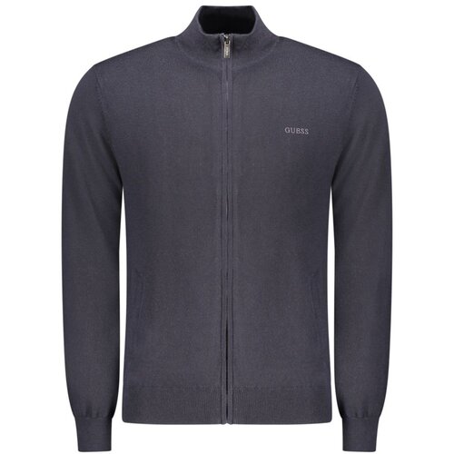 Guess Jeans mu&amp;scaron;ki kardigan s patentnim zatvaračem plavi Slike