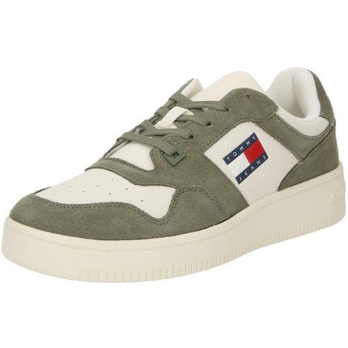 Tommy Jeans Niske tenisice mornarsko plava / maslinasta / crvena / vuneno bijela Cijene