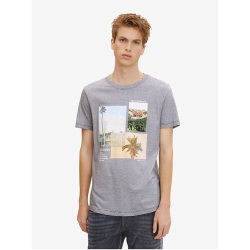 Tom Tailor Light Grey Men&amp;#039;s T-Shirt Denim - Men&amp;#039;s Slike