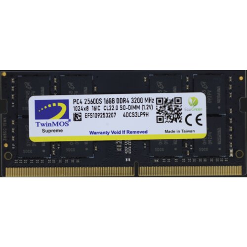 TwinMOS ram sodimm DDR4 16GB 3200MHz MDD416GB3200N Slike