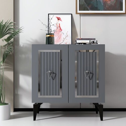 Woody Fashion Capri - Anthracite, Silver AnthraciteSilver Console Cene