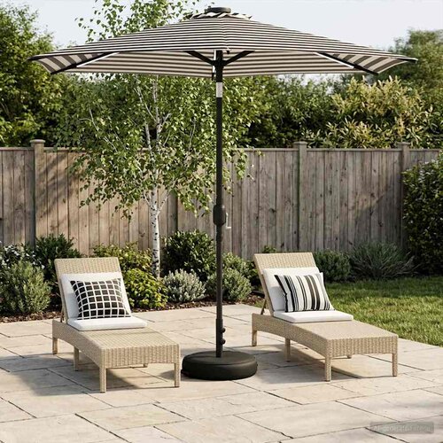  Suncobran za vrt s LED svjetlima i postoljem 230 x 230 cm Slike