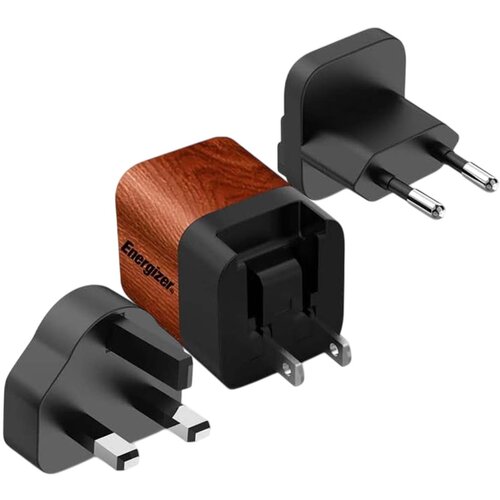 Energizer Omrežni polnilec GaN 4A USB-C 20W Večvtična vtičnica EU / Združeno kraljestvo / ZDA, Noir / Marron, (5000007955) Cene