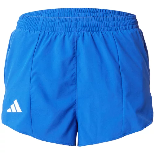 Adidas Športne hlače 'ADIZERO' modra / bela