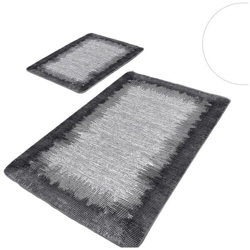 Mila Home Črne/sive kopalni&amp;scaron;ke preproge v kompletu 2 ks 60x100 cm &amp;ndash; Slike