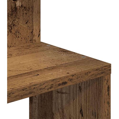 vidaXL Kutna zidna polica boja drva 32x32x127,5 cm konstruirano drvo Cijene