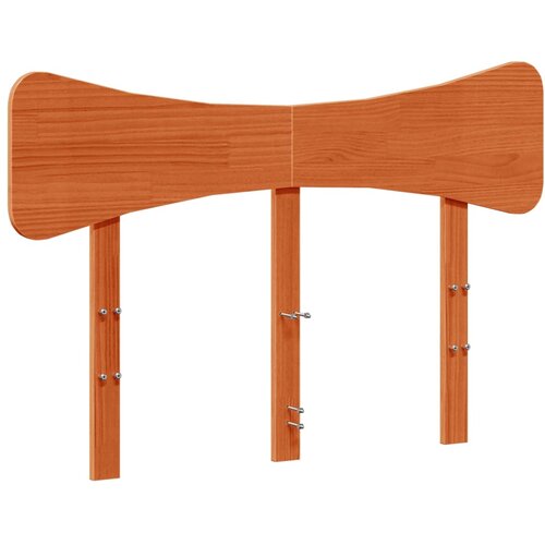 Maison Chic vzglavna omarica - nočna omarica - posteljna omarica vo&amp;scaron;čeno rjava 120 cm trdna borovina, (21712117) Slike