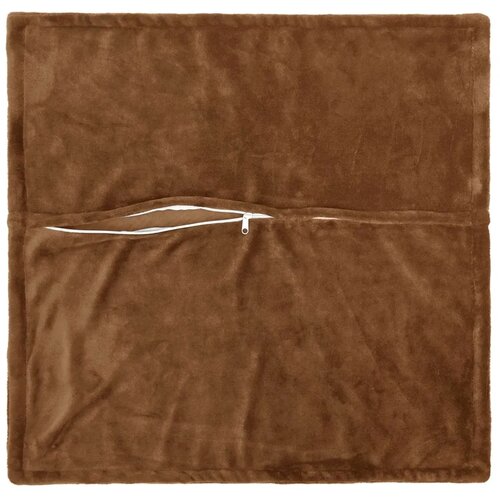  Presvlaka za jastuk 2 kom. HOUTEN Svijetlosmeđa 55 x 55 cm - Dizajn s paspulom Svijetlosmeđa 55 x 55 cm Slike