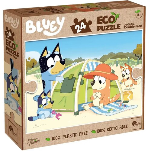 Lisciani Giochi Bluey na počitnicah 2 v 1, 24-delni Eco maxi puzzle in pobarvanka 70x50 cm - Lisciani Cene