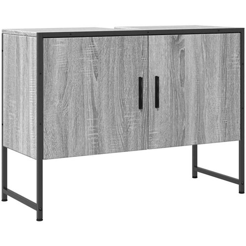 Maison Chic Kopalniška omarica za umivalnik - Umivalniška omarica siva sonoma 80x33x60cm inž. les, (21759014) Cene