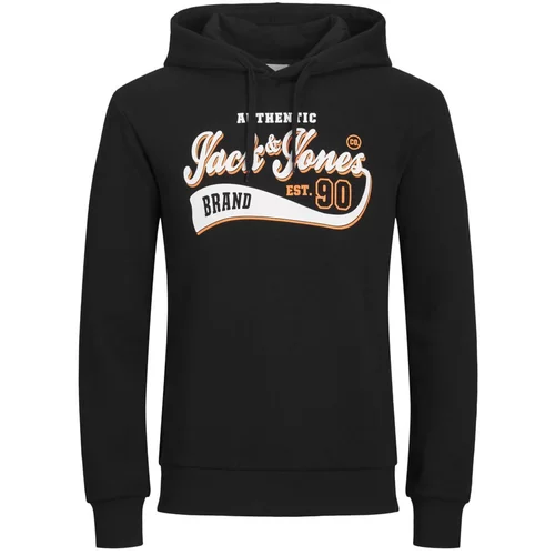 Jack & Jones Plus Sweater majica narančasta / crna / bijela