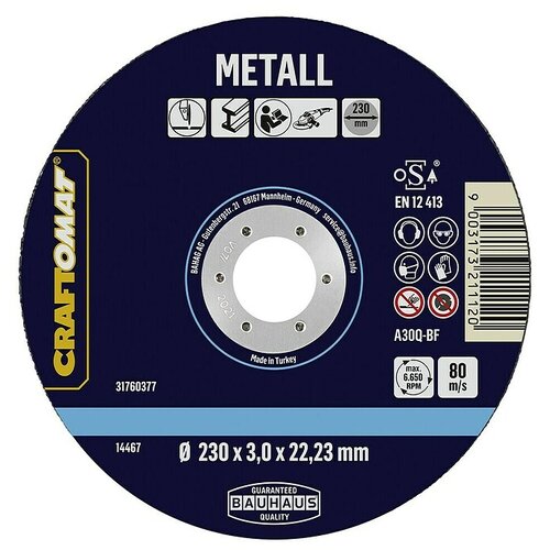 CRAFTOMAT Rezalna plo&scaron;ča A30Q-BF (Primerno za: Kovina, Premer diska: 230 mm, Debelina plo&scaron;če: 3 mm) Cene