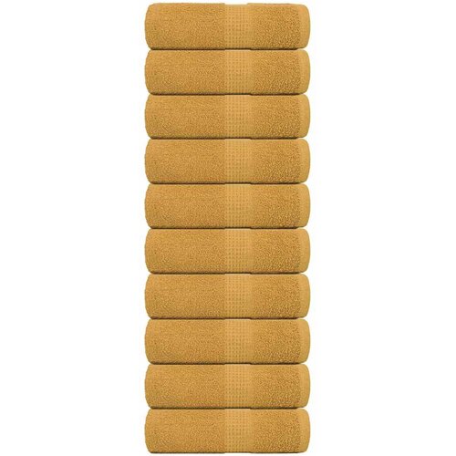 vidaXL Ručnici za goste FROGN 10 kom. zlatne boje 30x50 cm 360 g/m&sup2; - Zlatno 30 x 50 cm 10 Cijene