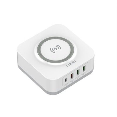 Ldnio CHARGER 4 PORT (3A1C) 30W 5V 3A WIRELESS 18W 5V 3A AW004 BREZŽIČNI POLNILEC Slike