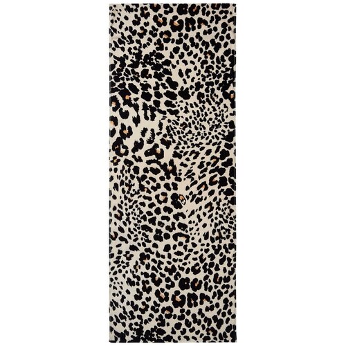 Catherine Lansfield Crni/bež pamučan ručnik za plažu 78x200 cm Leopard – Cijene