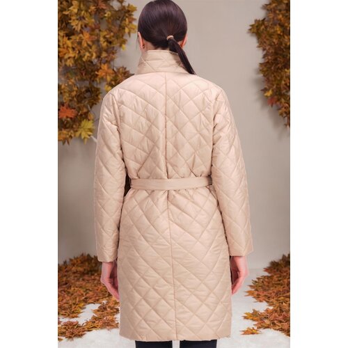 Dewberry Z6722 WOMEN'S COAT-DARK BEIGE Cijene