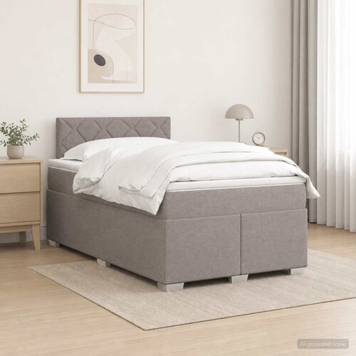  Boxspring krevet s madracem Sivosmeđa 120 x 190 cm Tkanina Cene