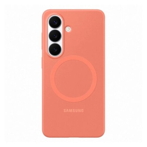 Samsung silikonska futrola sa magnetom za S26 CRVENA CoralRed+gratis providna EF-ES942-COE Slike