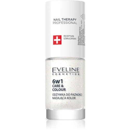 Eveline Cosmetics Nail Therapy Care & Colour balzam za nohte 6 v 1 odtenek Golden Glow 5 ml Cene