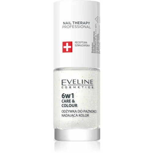 Eveline Cosmetics Nail Therapy Care & Colour regenerator za nokte 6 u 1 nijansa Golden Glow 5 ml