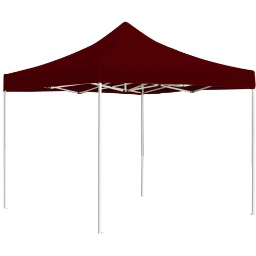 vidaXL Profesionalen zložljiv vrtni šotor aluminij 2x2 m bordo Cene
