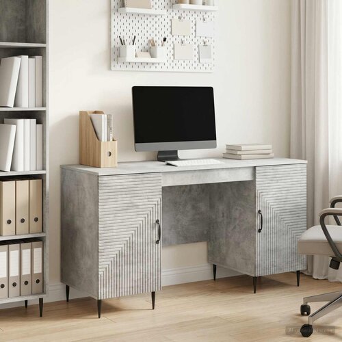  Stol Betonska siva 142,5 x 50 x 75 cm Konstruirano drvo Cijene