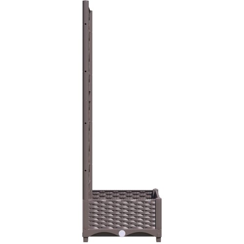  Vrtna sadilica s re&amp;scaron;etkom smeđa 40 x 40 x 121,5 cm PP Slike
