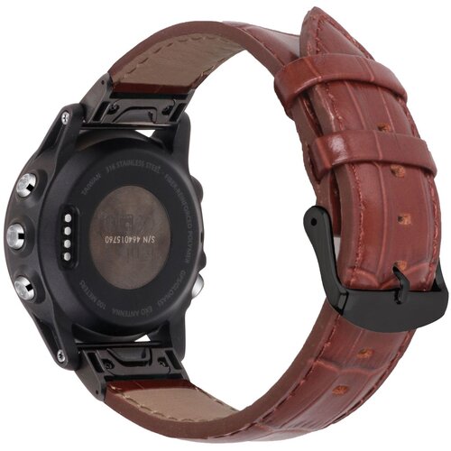INF Usnjen pašček za uro Garmin Fenix 7X 7S Brown 20 mm, (22056614) Cene