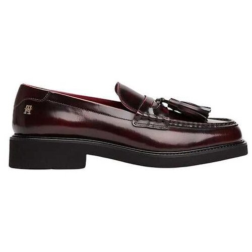 Tommy Hilfiger bordo kožne mokasine za žene Cene
